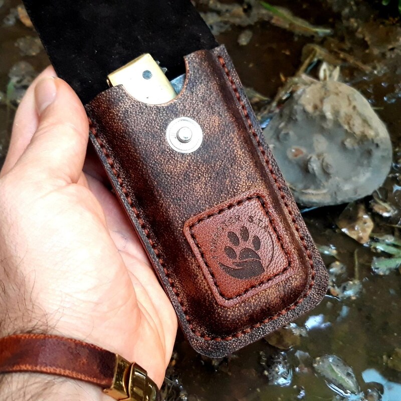 کیف کمری چاقو - چرمی - تولید دستی - forester leather