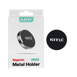 هولدر گوشی موبایل مگنتی NITU مدل NH15  مشکی نقره ای 