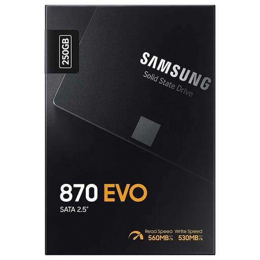 اس اس دی اینترنال سامسونگ مدل EVO 870 ظرفیت 250 گیگابایت SSD SAMSUNG 250GB EVO870