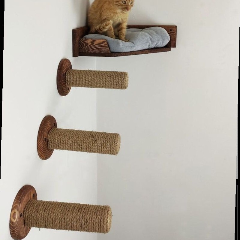 لانه گربه دیواری با پد خراش ارسال رایگان
