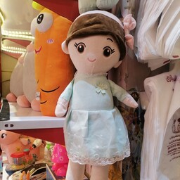 عروسک دختر تاج دار سایز 60 سانت خارجی پر شده از لایکو ضد حساسیت و پارچه نانو قابل شست و شو درجه یک