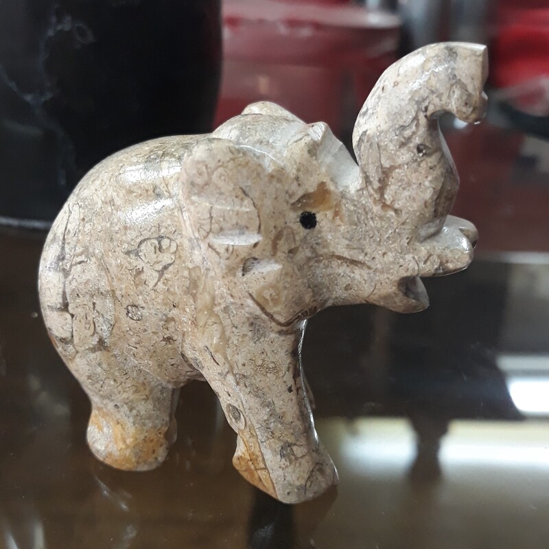 مجسمه فیل سنگی سنگ طبیعی سایز کوچک