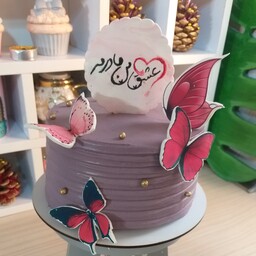 کیک شکلاتی باتم مادرانه برای عزیزانتون تزیینات فوندانت،تصویر خوراکی