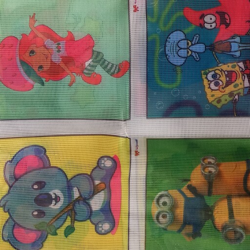 کوبلن با طرح رنگ ها متفاوت برای سرگرمی و مدرسه بچه ها با نخ سوزن تکمیل