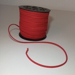 چرم مصنوعی (نخ تریشه) رنگ قرمز (هر یک متر)