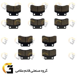 لنت دیسکی ترمز موتور سیکلت  کد 1012  مناسب برای جلو طرح کلیک  HICLICK بسته 5 عددی