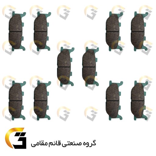 لنت دیسکی ترمز موتورسیکلت  کد 027 مناسب برای جلو گلکسی NA180 و NH180 بسته 5 عددی