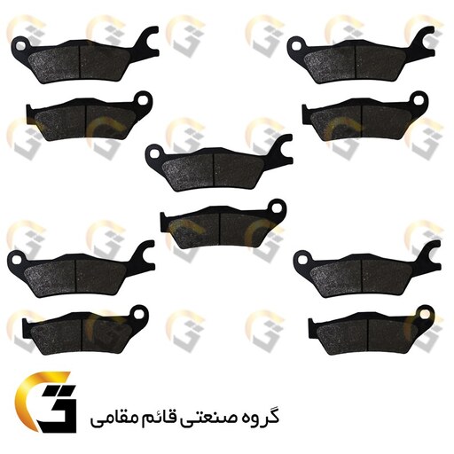 لنت دیسکی ترمز موتور سیکلت  کد032 مناسب برای جلو هیرو هانک HERO HUNK بسته 5 عددی