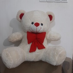 خرس عروسکی شاسخین  مدل نشسته  سانت جنس نیوسافت درجه 1 نرم و قابل شستشو پر شده با الیاف درجه 1