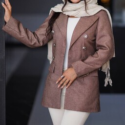 کت زنانه  آستر دار پارچه حصیری درجه یک سایز 36 تا 44 مدل شایلی