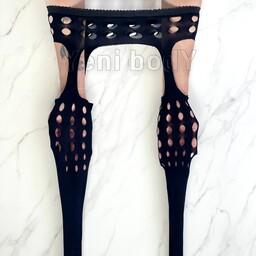جوراب شلواری زنانه فاق باز طرحدار وارداتی ضمانت کیفیت فری سایز 36 تا 44