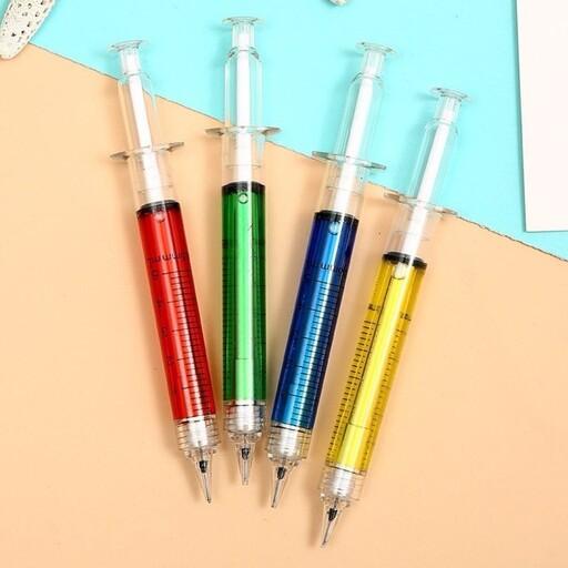 اتود مداد فشاری فانتزی آمپول با نوک 05 در 4 رنگ متفاوت