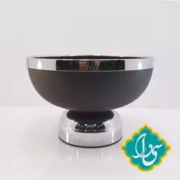 آجیل خوری وزرا مدل دنیز مشکی نقره ای ، رنگ استاتیک آبکاری کروم ارسال از کارخانه بدون واسطه