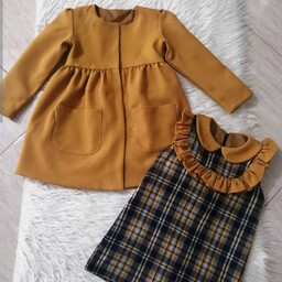 پیراهن کت سارافون پیراهنی مجلسی دخترانه سوییت کشمیر  دوخت سفارشی مطابق با سایز و رنگ دلخواه شما