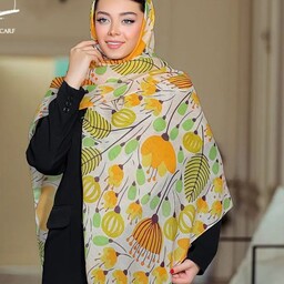روسری نخی منگوله دار  دور دوز   اعلامحصولی از برند ایرانی قواره بزرگ با تم رنگی خاص و جذاب مخصوص خانم های خوش سلیقه 


