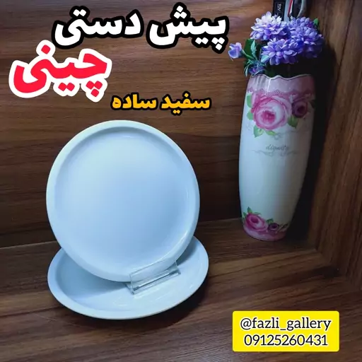 پیش دستی چینی سفید ساده (پیشدستی _ پیش دستی هتلی _ پیش دستی تک)