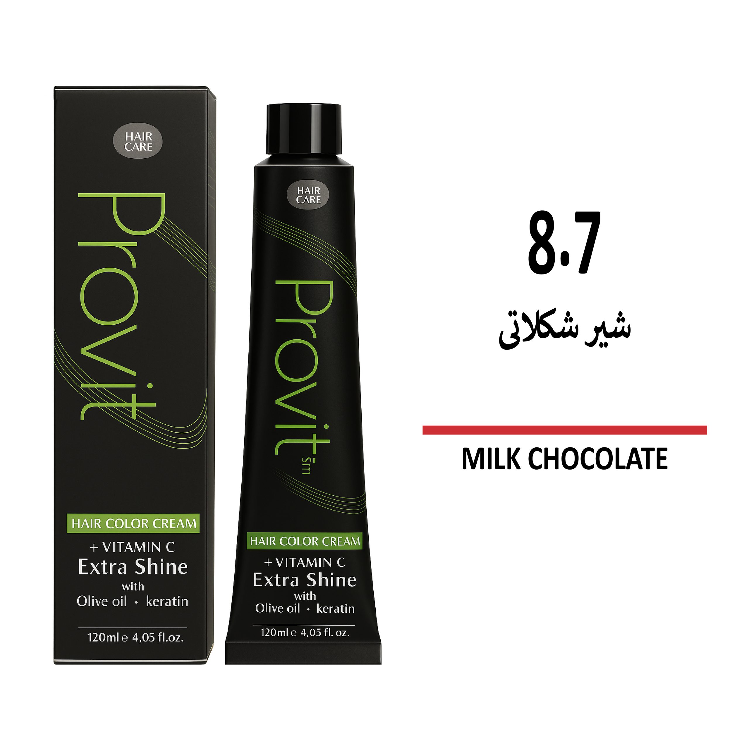 رنگ مو پرویت شیر شکلاتی 8/7