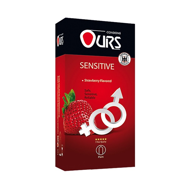 کاندوم اورز مدل حساس بسته 12 عددی | Ours Sensitive Condom 12PCS