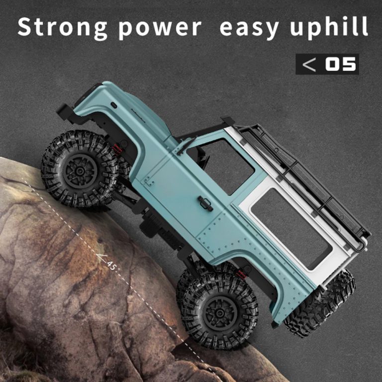ماشین کنترلی جیپ مدل rock crawler زرد
