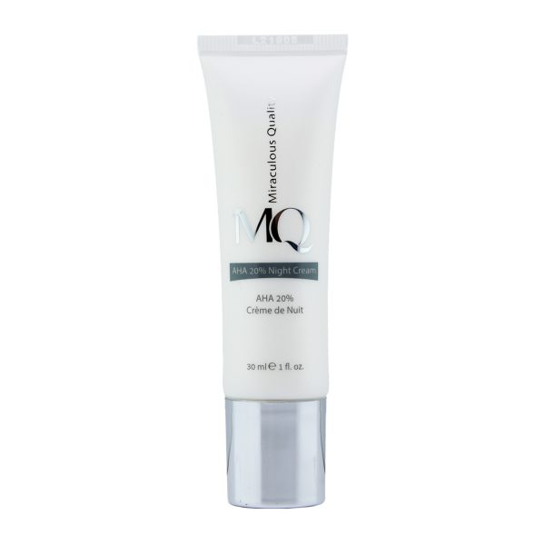کرم شب لایه بردار ام کیو مدل نایت کرم AHA 20% NIGHT CREAM حجم 30 میلی لیتر | MQ AHA 20 % Night Cream 30 ml