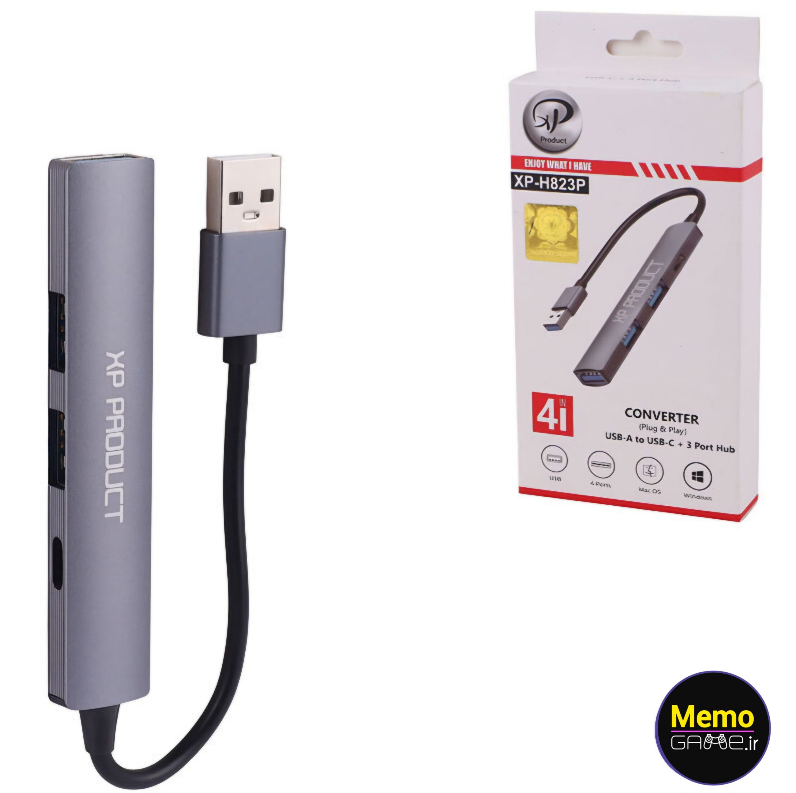 هاب 4 پورت USB 2.0 ایکس پی پروداکت XP-H823P