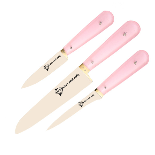 سرویس چاقو آشپزخانه 3 پارچه الماس زنجان مدل 04