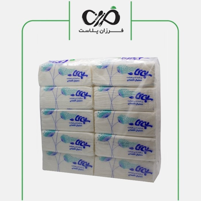 دستمال کاغذی اقتصادی بیتا خانواده 10 عددی (کارتن 5 بسته ای)