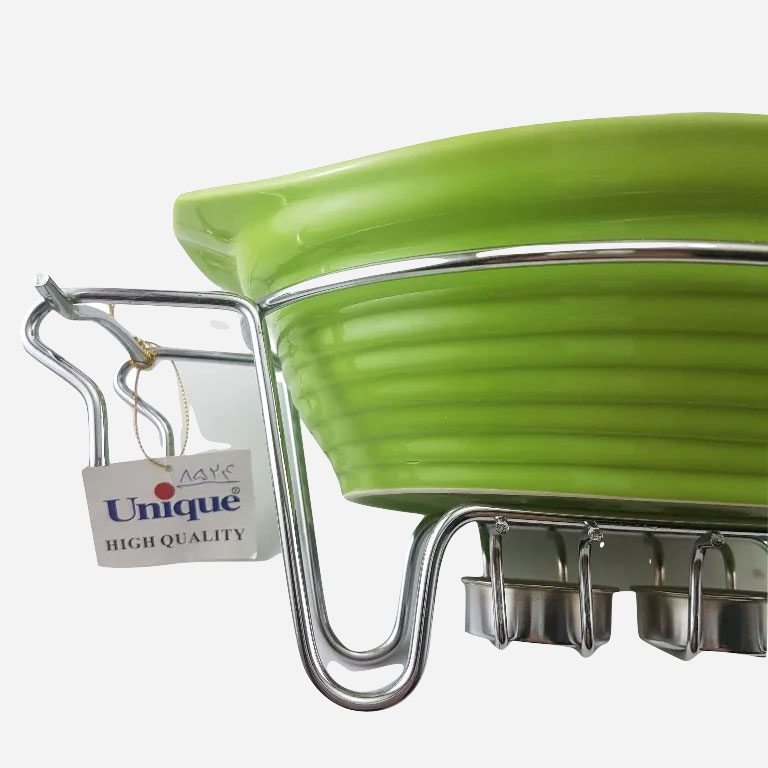 سوفله خوری چینی بیضی متوسط یونیک کد 8524 (رنگی)