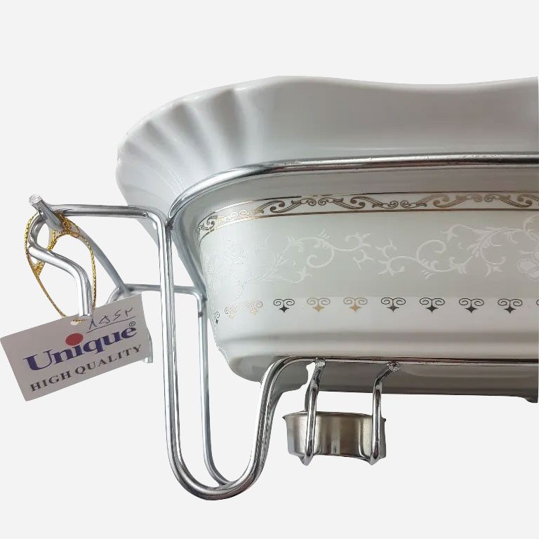 سوفله خوری چینی مستطیل متوسط یونیک کد 8562