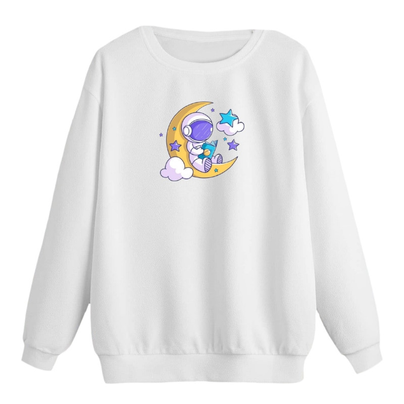 سویشرت زنانه مدل فضانورد و ماه کد1