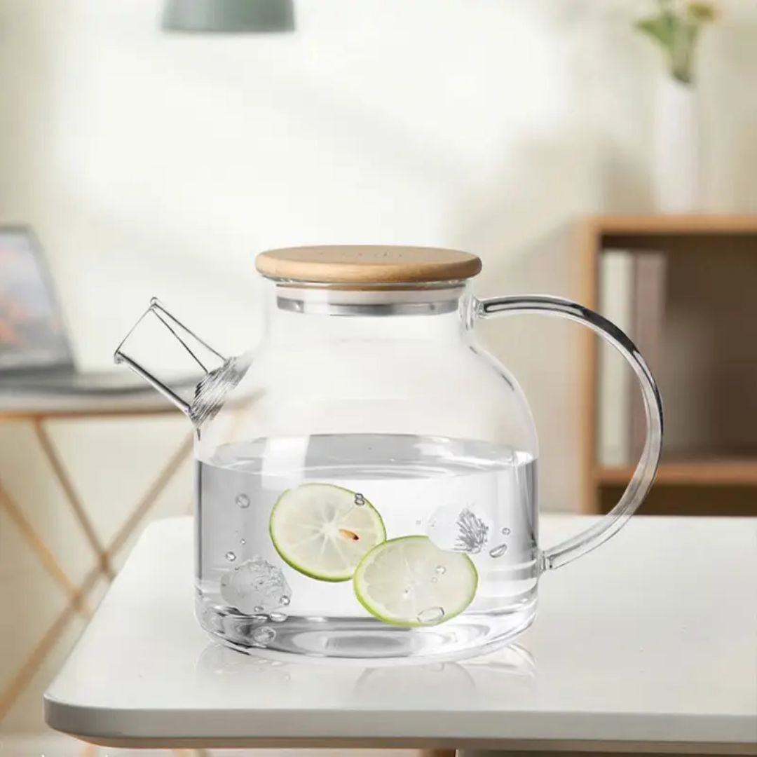 خانه و آشپزخانه پریلند - قوری درب بامبو 1500ml (پست پیشتاز پس کرایه)