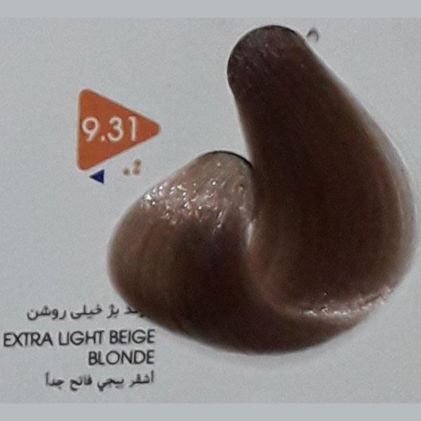 رنگ مو بلوند بژ خیلی روشن ویتامول شماره 9/31 | Vitamol Hair Color No9.31