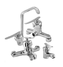 ست چهار تیکه شیرآلات برلیان مدل چکاوک کروم