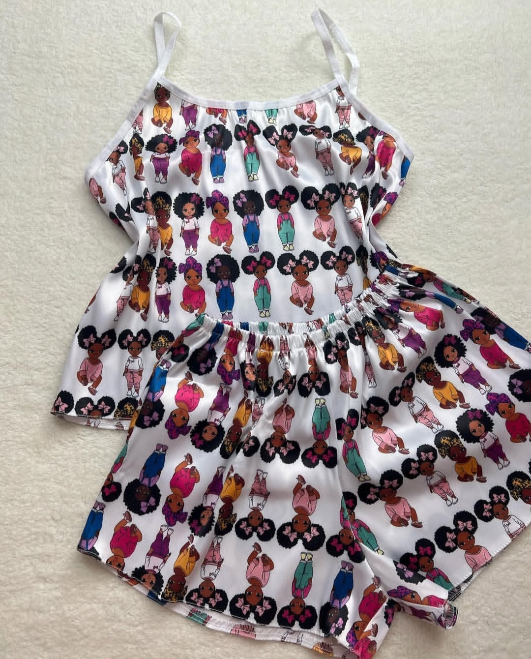 ست ساتن دخترآفریقایی