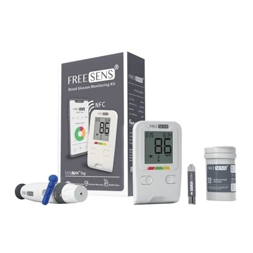 دستگاه قند خون نوار 50عددی اقلام کامل با گارانتی مادام العمر به همراه کیف
