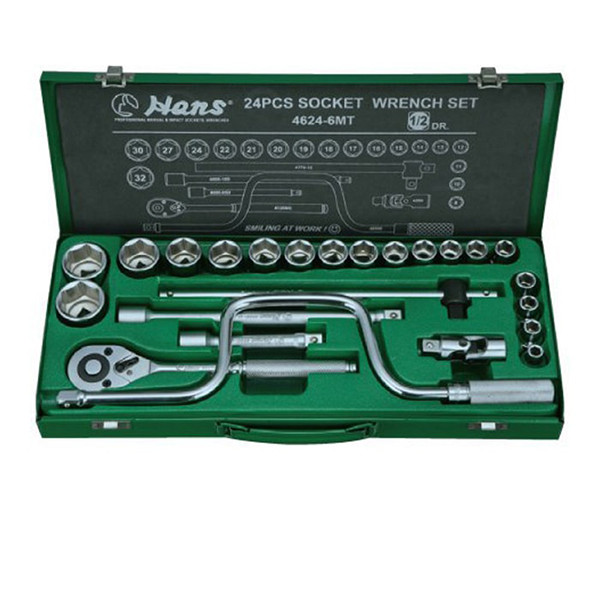 مجموعه 24 عددی آچار و سری بکس هنس کد 45555