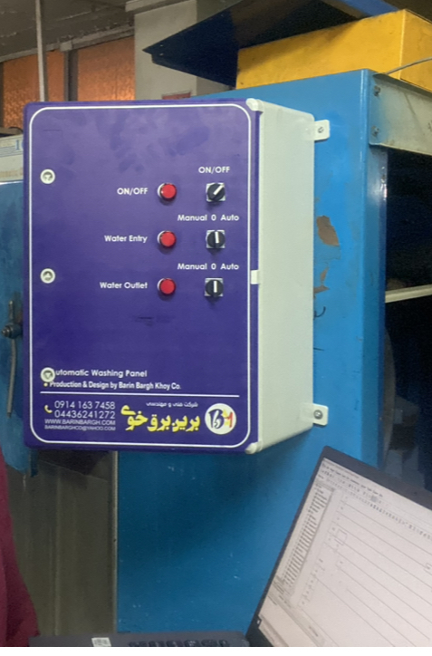 تابلو اتوماتیک لباسشویی صنعتی با PLC