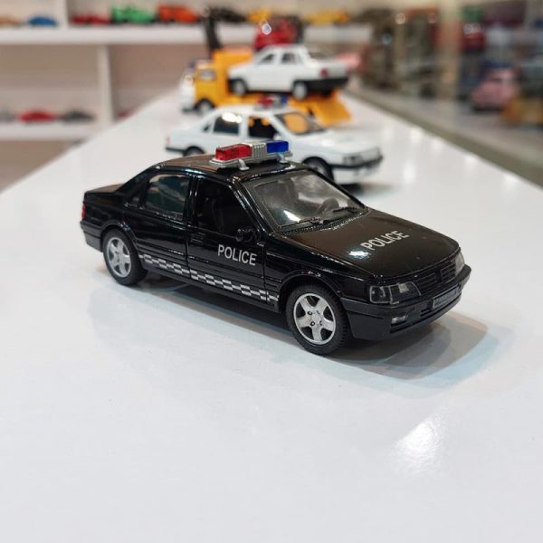 ماشین فلزی پلیس پژو 405سایز 12 سانتی کد  13118