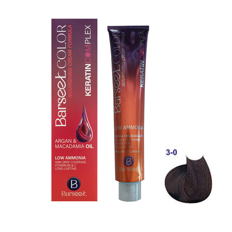رنگ مو بارسل قهوه ای تیره شماره 3.0طبیعی