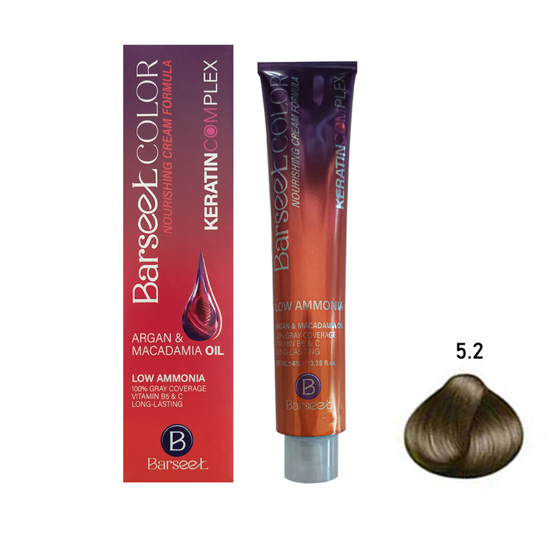 رنگ مو بارسل قهوه ای زیتونی روشن 5.2