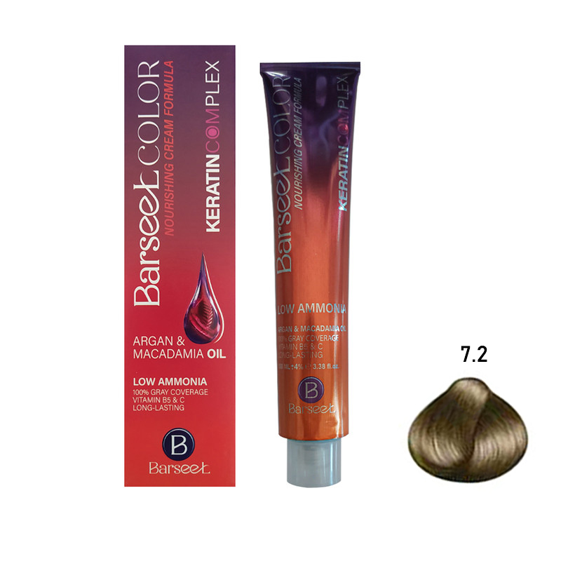 رنگ مو بارسل بلوند زیتونی 7.2