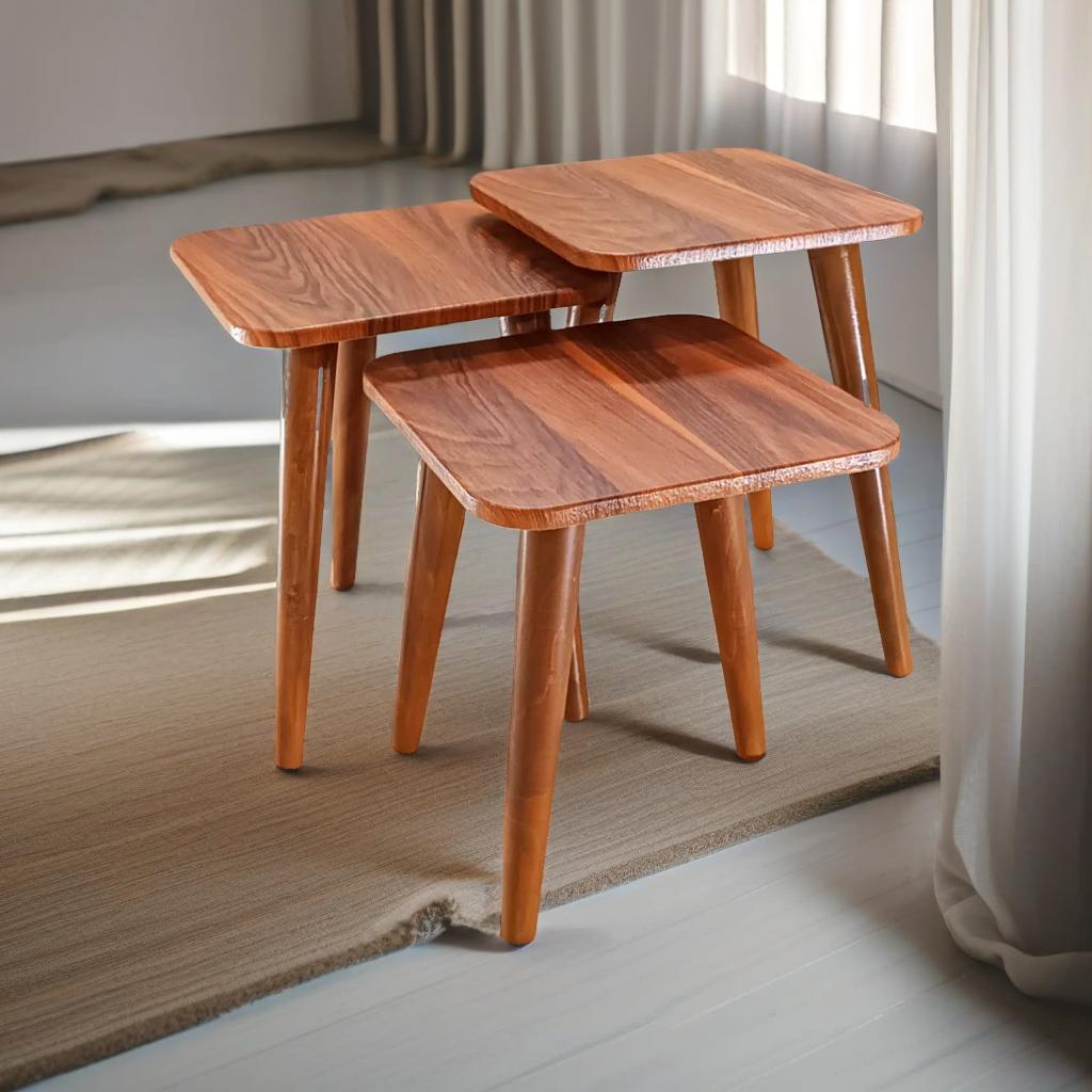 میز عسلی مربع مدل مینیمال 322 کد 11 دکوراش