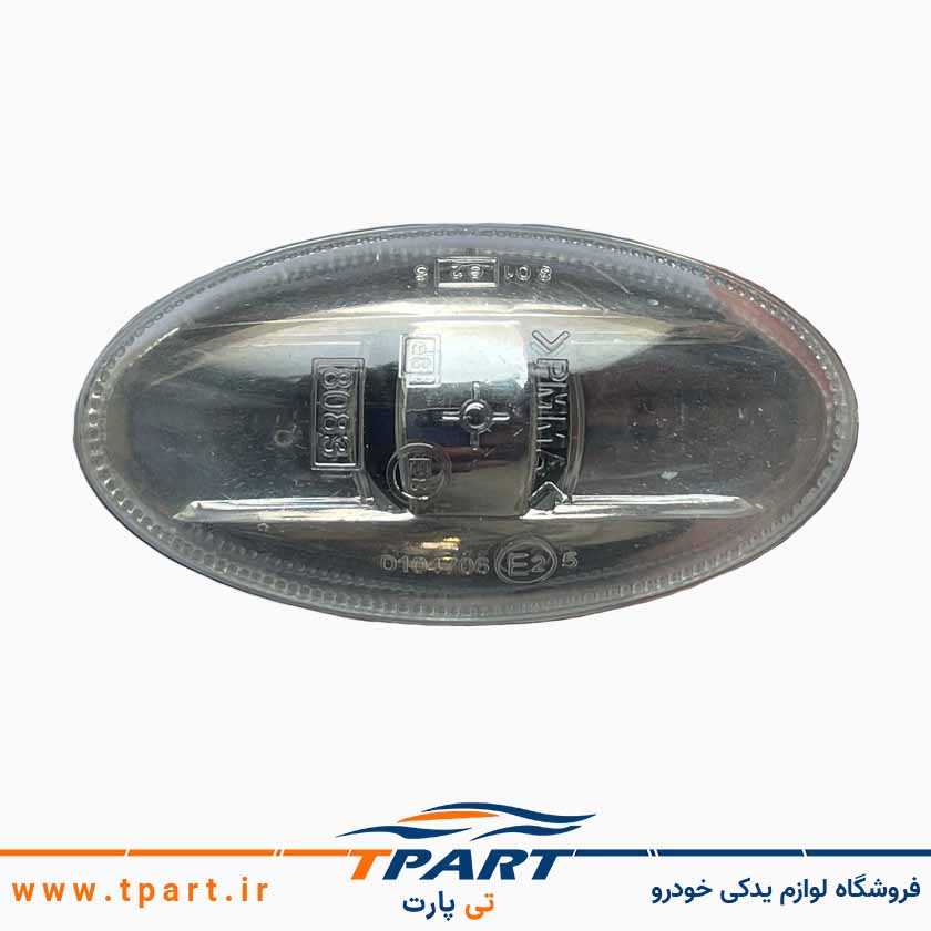 چراغ راهنما گلگیر 206 اسپرت شفاف - طلق سفید 
