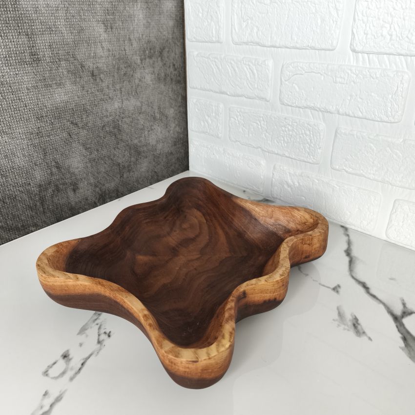 ظرف پذیرایی چوبی دستساز، کد211