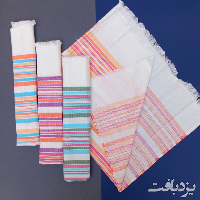 دستمال تنظیف نخی یزدی نور پک 4تایی