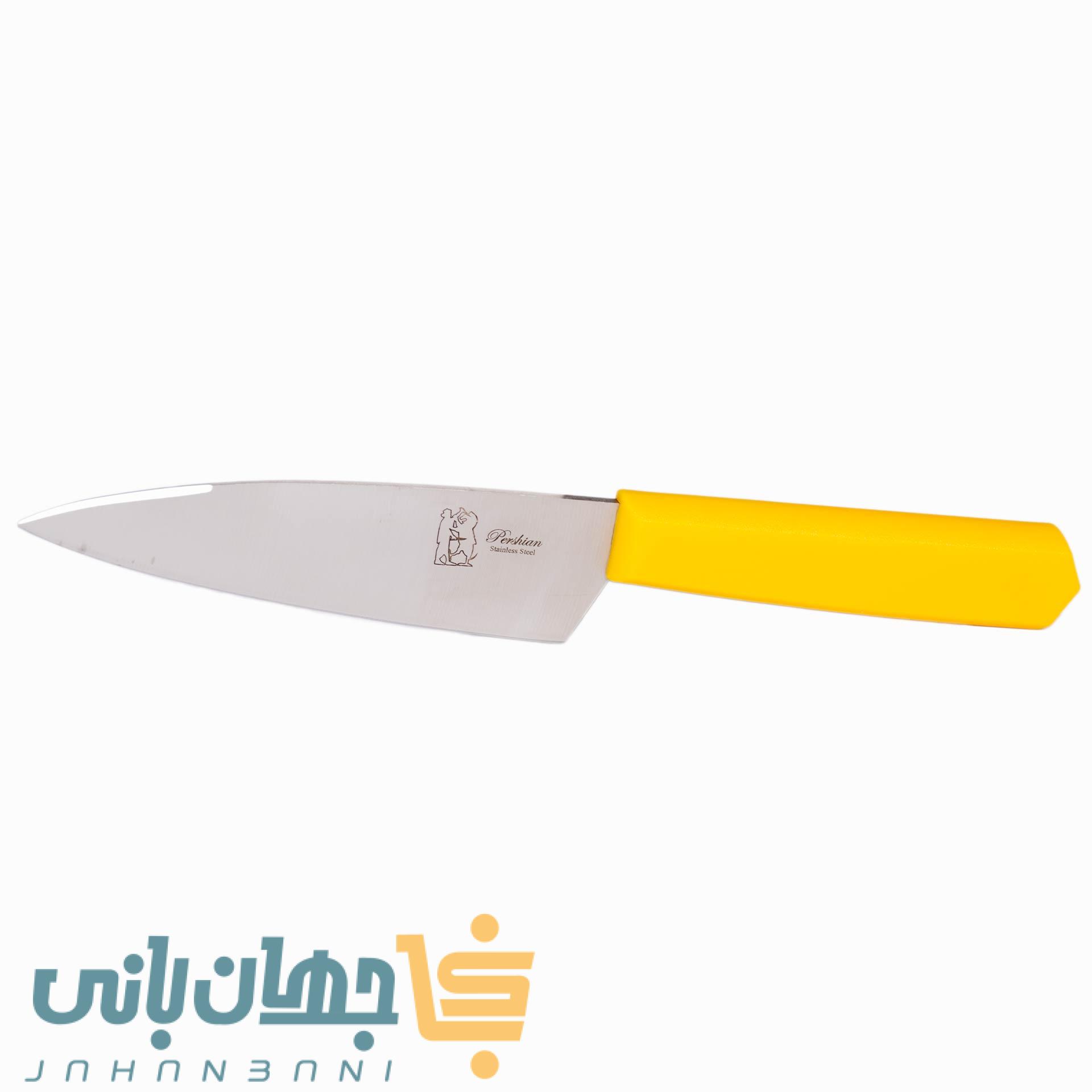 چاقو پرشین راسته یک دسته پلاستیکی