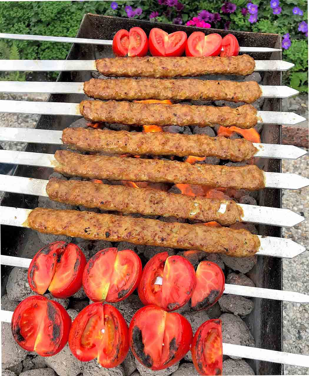 سیخ کباب کوبیده 6عددی