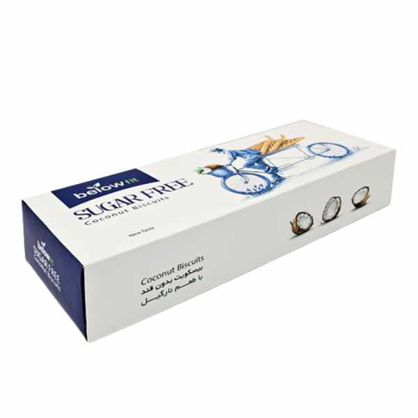 بیسکویت پنجره‌ای رژیمی بدون قند با طعم نارگیل