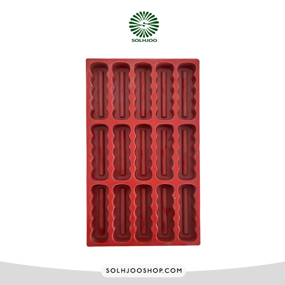 قالب سیلیکونی 15خانه دسر مستطیل کنگره خانمان مدل 354700