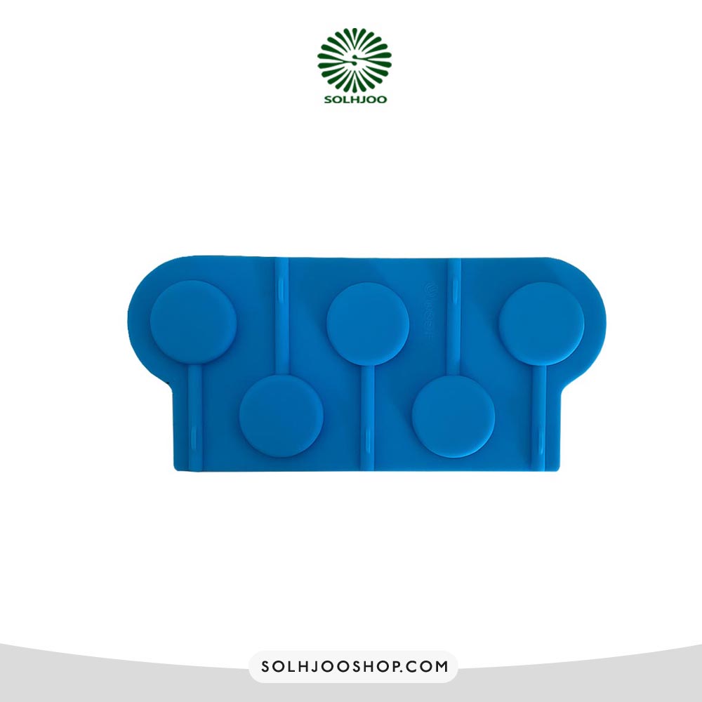 قالب سیلیکونی آبنبات گرد ساده کوچک 5 خانه